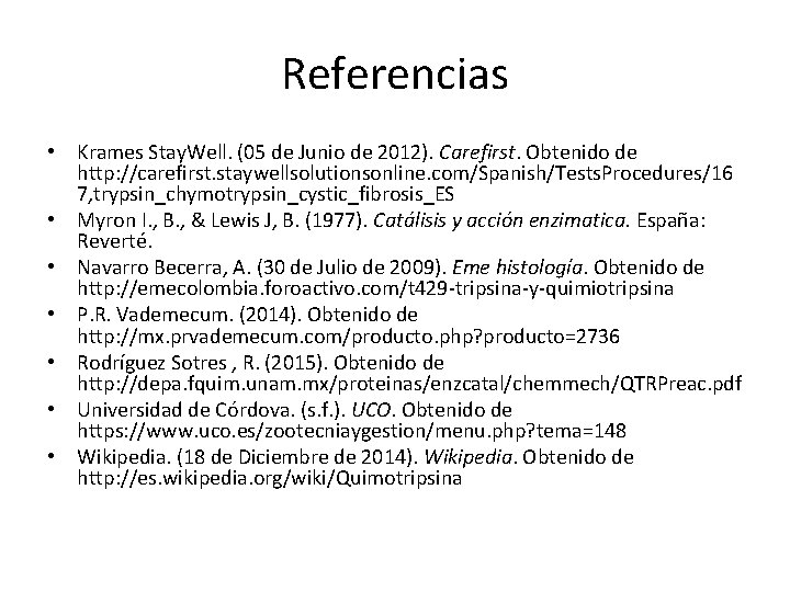 Referencias • Krames Stay. Well. (05 de Junio de 2012). Carefirst. Obtenido de http: