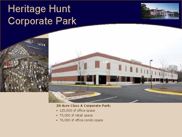 Heritage Hunt Corporate Park Virginia Gateway y Hw I-66 28 -Acre Class A Corporate