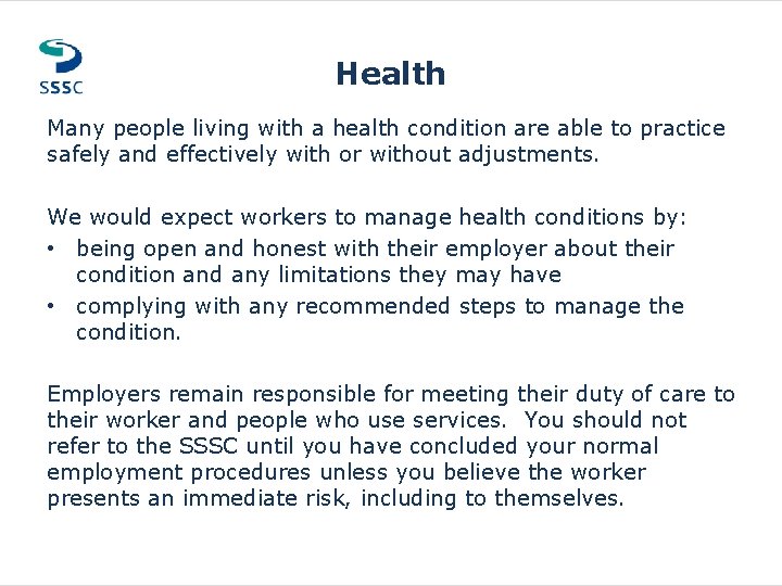 Health Many people living with a health condition are able to practice safely and Health Many people living with a health condition are able to practice safely and