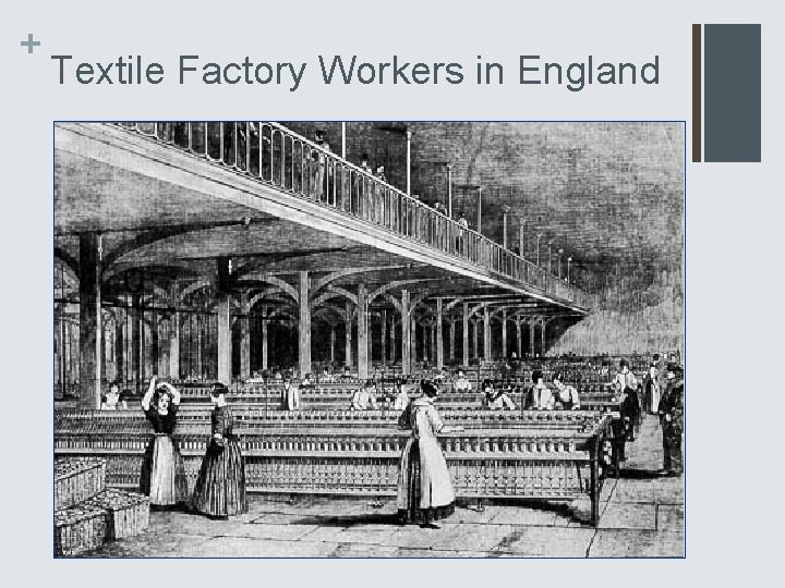 + Textile Factory Workers in England 