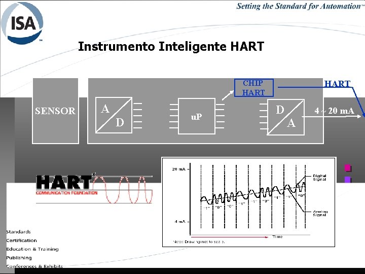 Instrumento Inteligente HART CHIP HART SENSOR A D u. P D 4 ~ 20