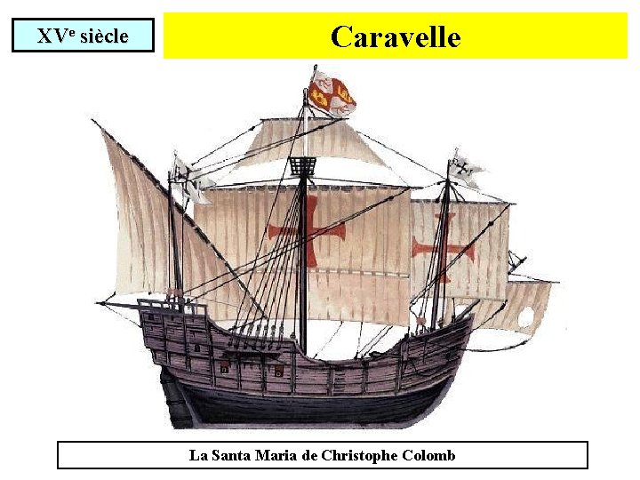 XVe siècle Caravelle La Santa Maria de Christophe Colomb 