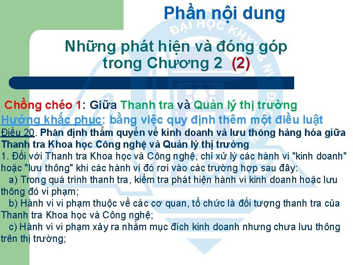 Phần nội dung Những phát hiện và đóng góp trong Chương 2 (2) Chồng