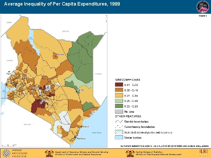 Average Inequality of Per Capita Expenditures, 1999 Chapter 2 NATURE’S BENEFITS IN KENYA: AN