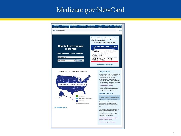 Medicare. gov/New. Card 4 