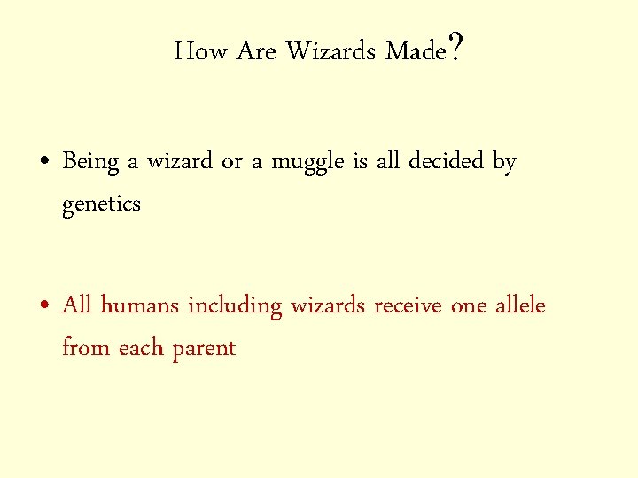 How Are Wizards Made? • Being a wizard or a muggle is all decided