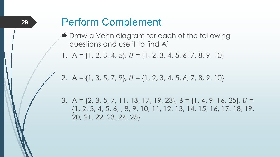 29 Perform Complement 