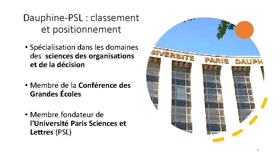 Dauphine-PSL : classement et positionnement • Spécialisation dans les domaines des sciences des organisations