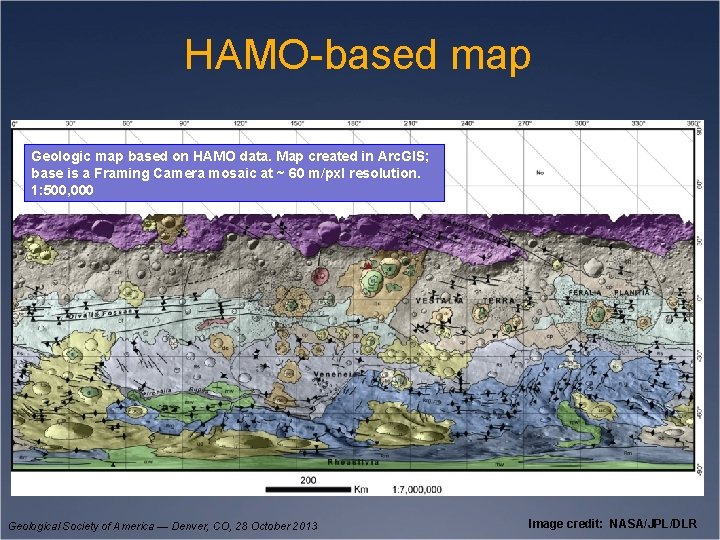 HAMO-based map Geologic map based on HAMO data. Map created in Arc. GIS; base