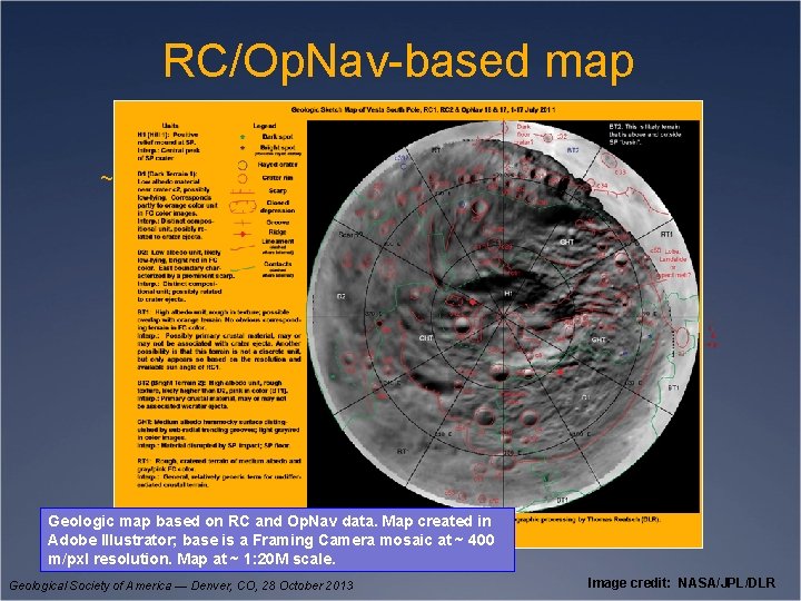 RC/Op. Nav-based map ~400 m/pxl Geologic map based on RC and Op. Nav data.