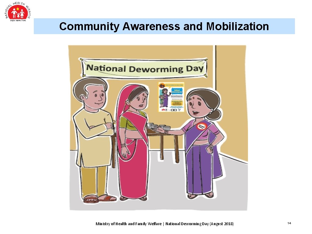 Community Awareness and Mobilization Ministry of Health and Family Welfare | National Deworming Day Community Awareness and Mobilization Ministry of Health and Family Welfare | National Deworming Day