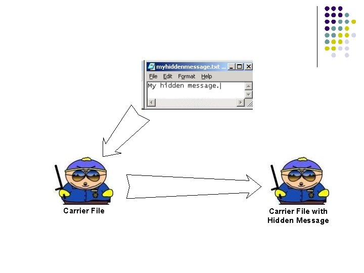 Carrier File with Hidden Message 