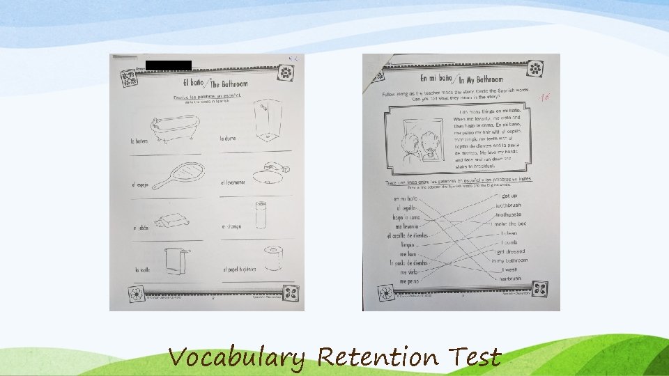 Vocabulary Retention Test 