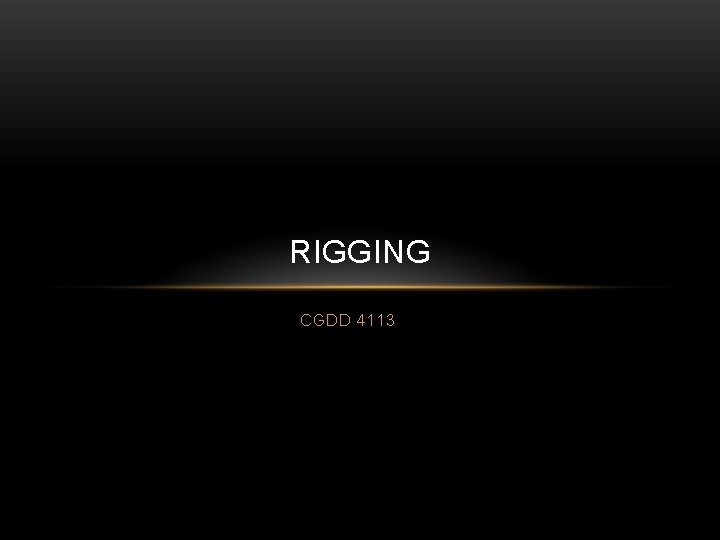 RIGGING CGDD 4113 