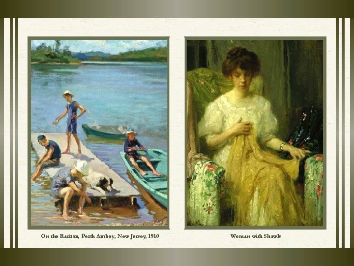 On the Raritan, Perth Amboy, New Jersey, 1910 Woman with Shawls On the Raritan, Perth Amboy, New Jersey, 1910 Woman with Shawls
