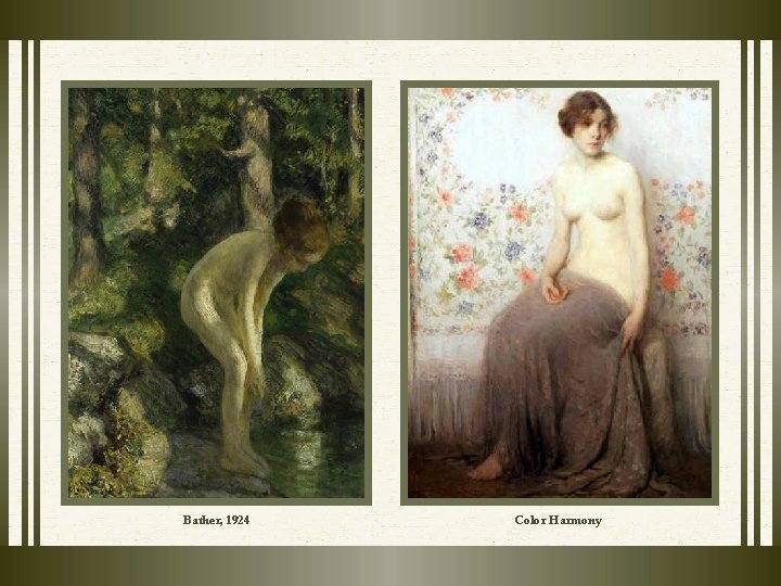 Bather, 1924 Color Harmony Bather, 1924 Color Harmony