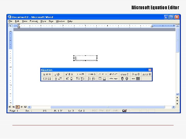 Microsoft Equation Editor 