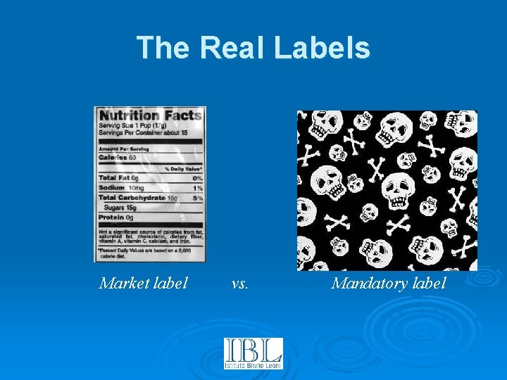 The Real Labels Market label vs. Mandatory label 