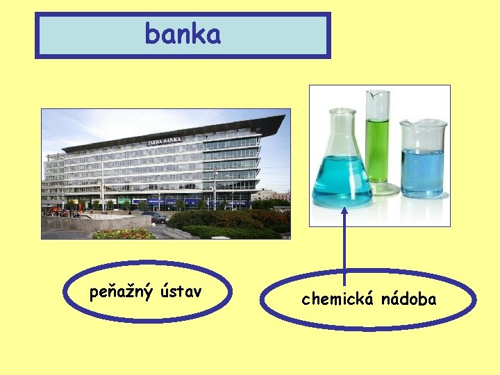 banka peňažný ústav chemická nádoba 