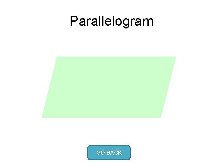 Parallelogram GO BACK 