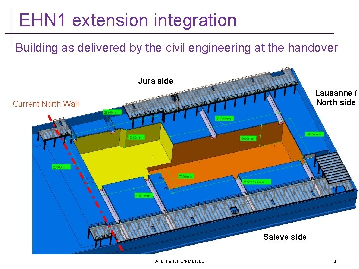 EHN 1 extension integration Building as delivered by the civil engineering at the handover EHN 1 extension integration Building as delivered by the civil engineering at the handover