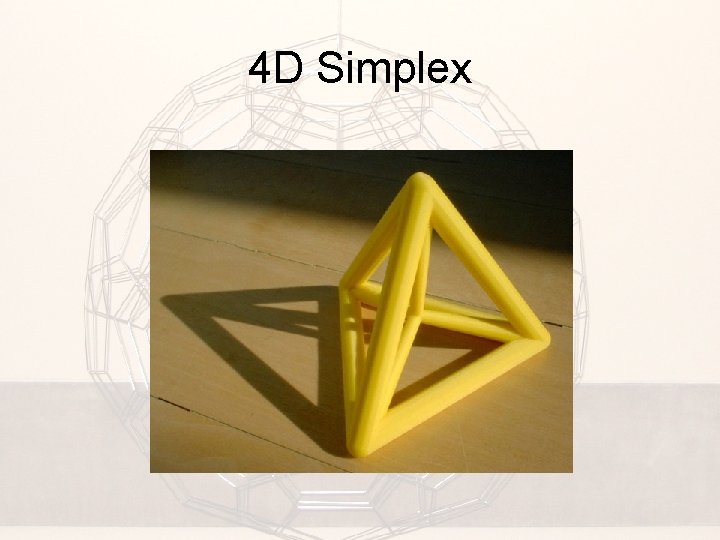4 D Simplex 