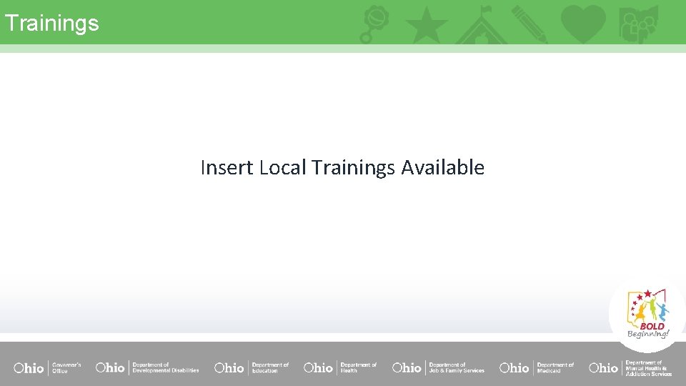 Trainings Insert Local Trainings Available 