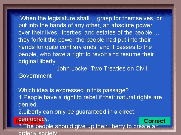 “When the legislature shall… grasp for themselves, or put into the hands of any