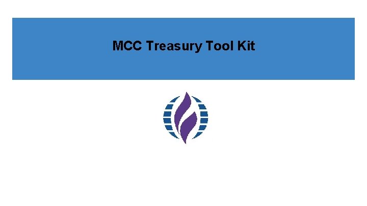 MCC Treasury Tool Kit 