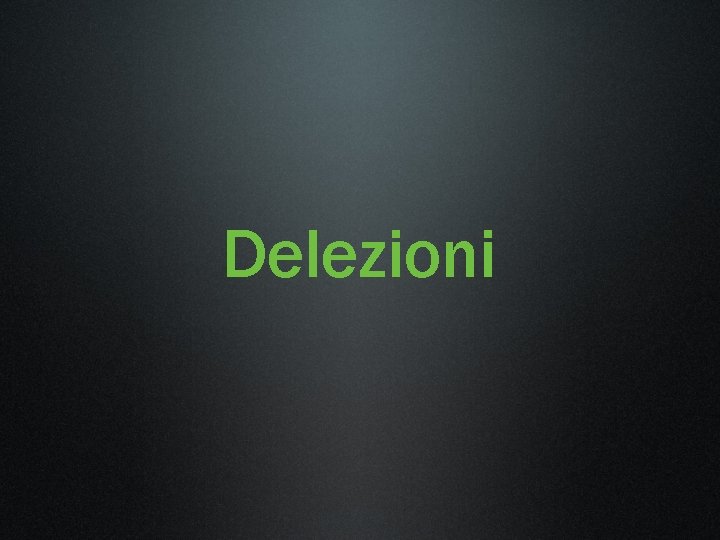 Delezioni 