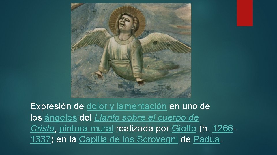 Expresión de dolor y lamentación en uno de los ángeles del Llanto sobre el