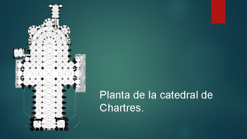Planta de la catedral de Chartres. 