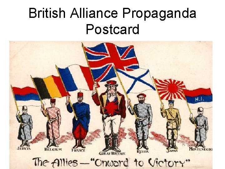 British Alliance Propaganda Postcard 