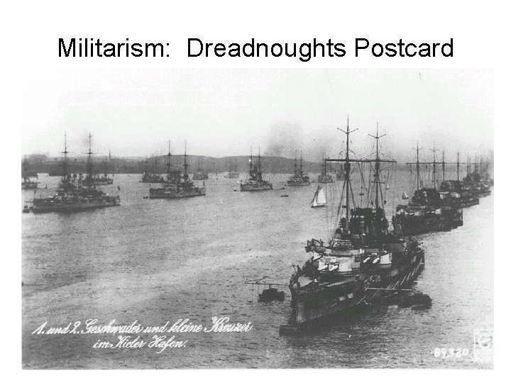 Militarism: Dreadnoughts Postcard 