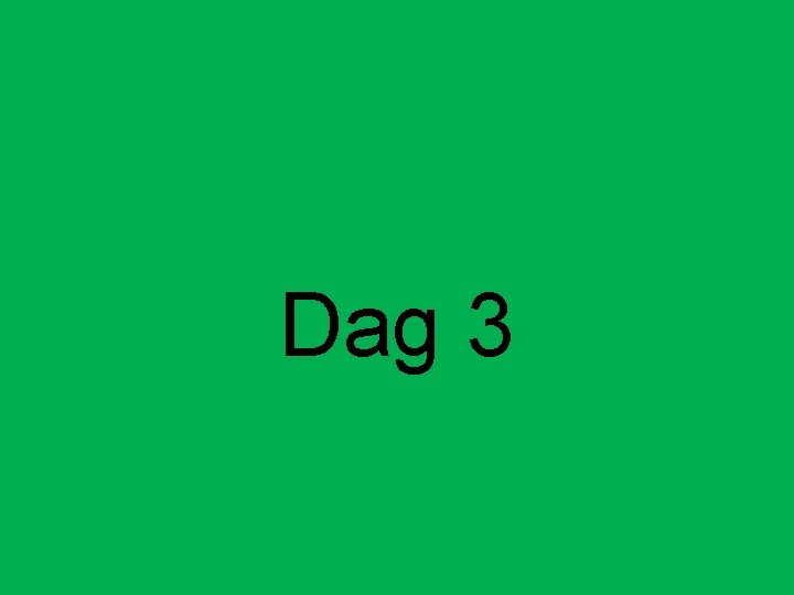 Dag 3 