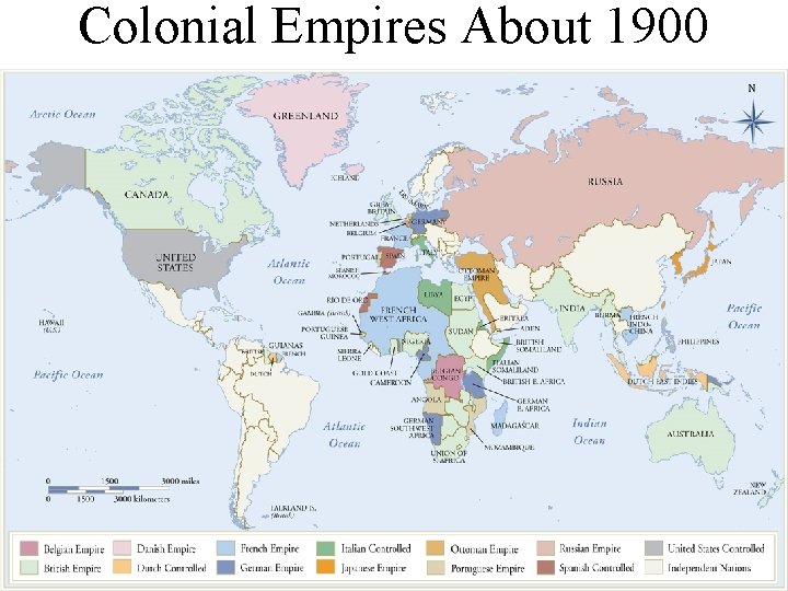 Colonial Empires About 1900 