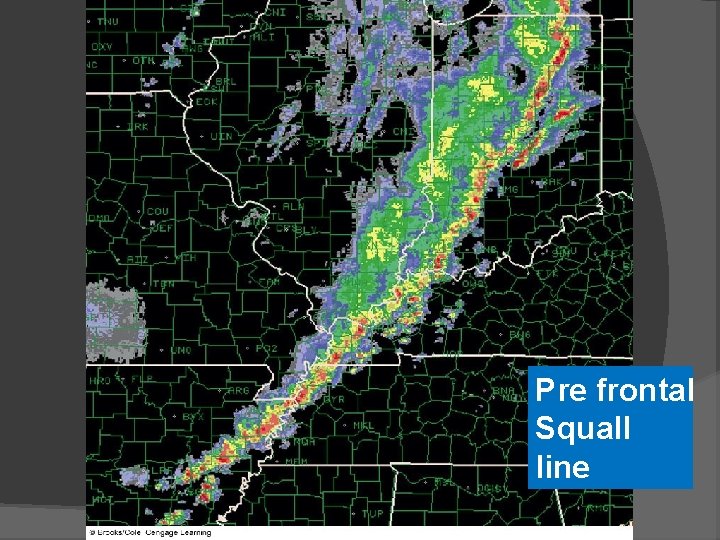Pre frontal Squall line 