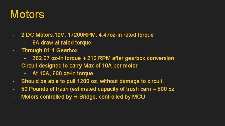 Motors - 2 DC Motors, 12 V, 17200 RPM, 4. 47 oz-in rated torque