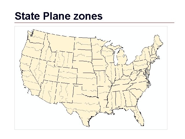 State Plane zones GIS 22 