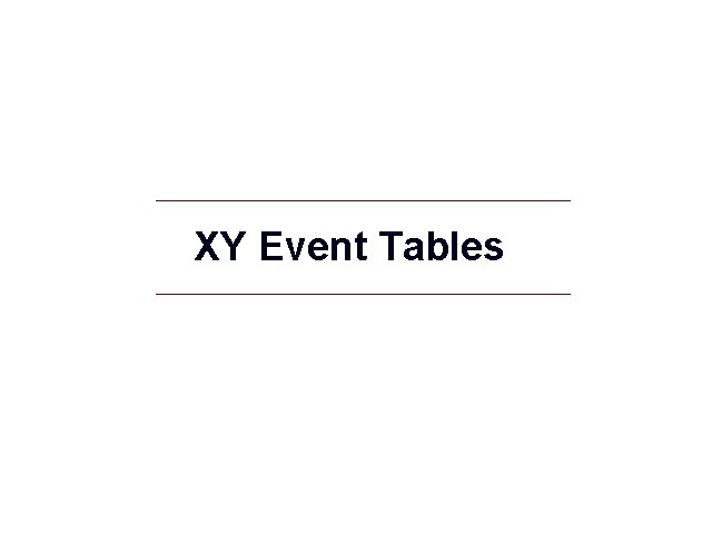XY Event Tables GIS 43 