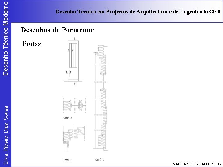 Desenho Técnico Moderno Silva, Ribeiro, Dias, Sousa Desenho Técnico em Projectos de Arquitectura e