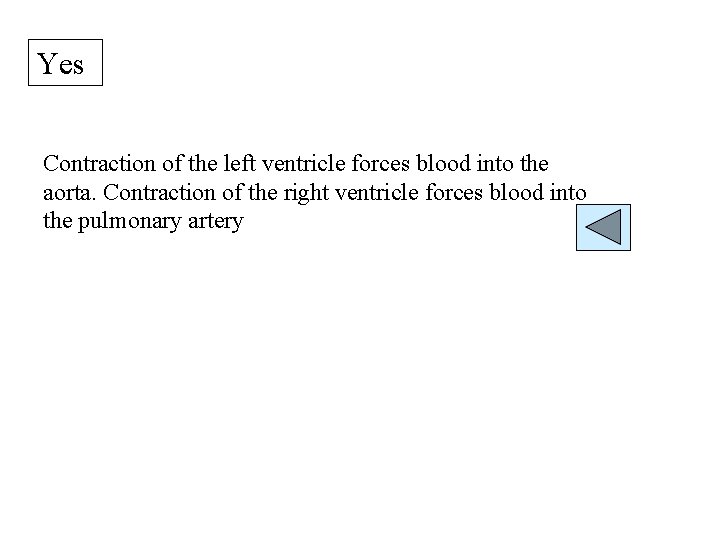 Yes Contraction of the left ventricle forces blood into the aorta. Contraction of the