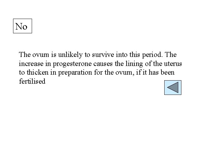 No The ovum is unlikely to survive into this period. The increase in progesterone