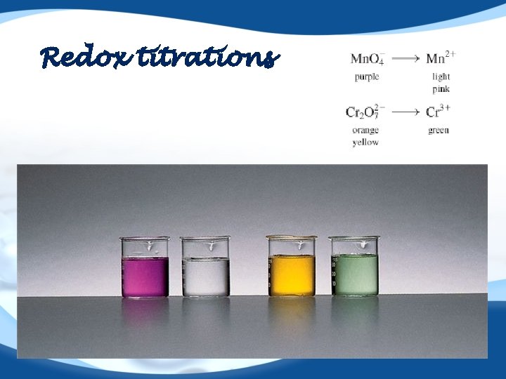 Redox titrations 