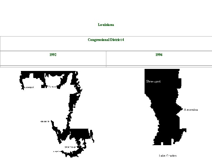 Louisiana Congressional District 4 1992 1996 