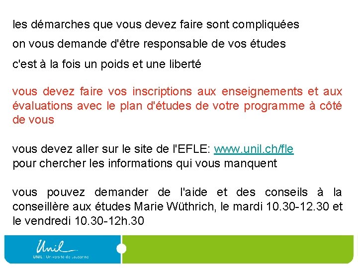 les démarches que vous devez faire sont compliquées on vous demande d'être responsable de