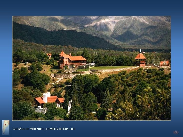 Cabañas en Villa Merlo, provincia de San Luis 