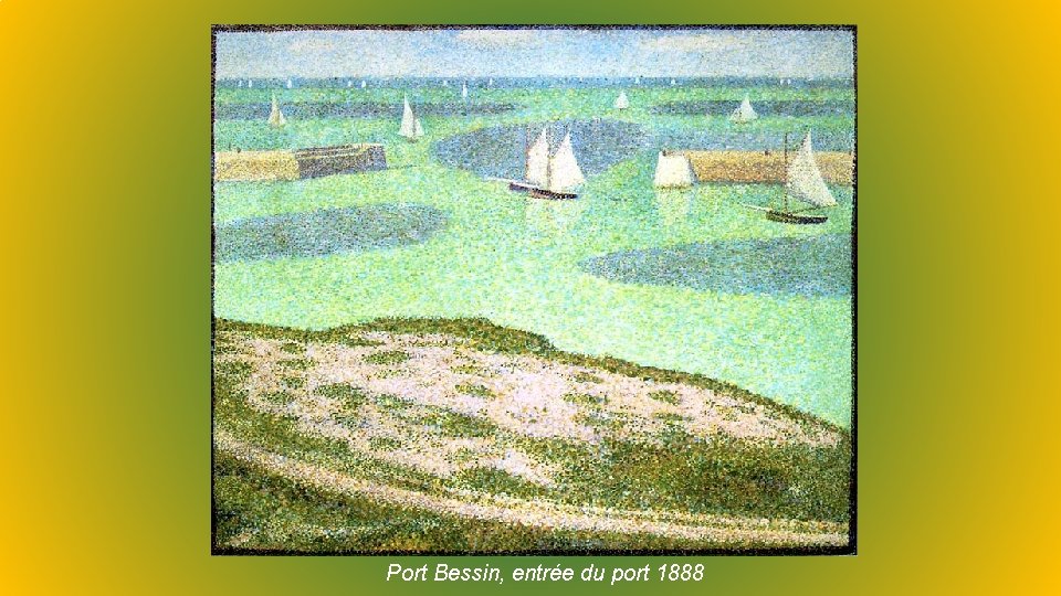 Port Bessin, entrée du port 1888 