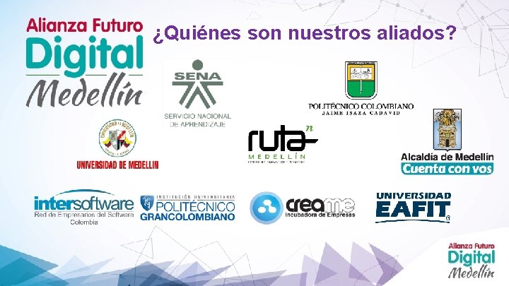 ¿Quiénes son nuestros aliados? 