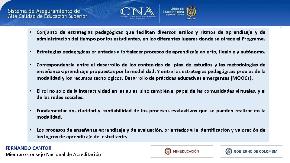  • Conjunto de estrategias pedagógicas que faciliten diversos estilos y ritmos de aprendizaje